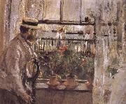 Berthe Morisot The man at the Huaiter Island oil painting on canvas